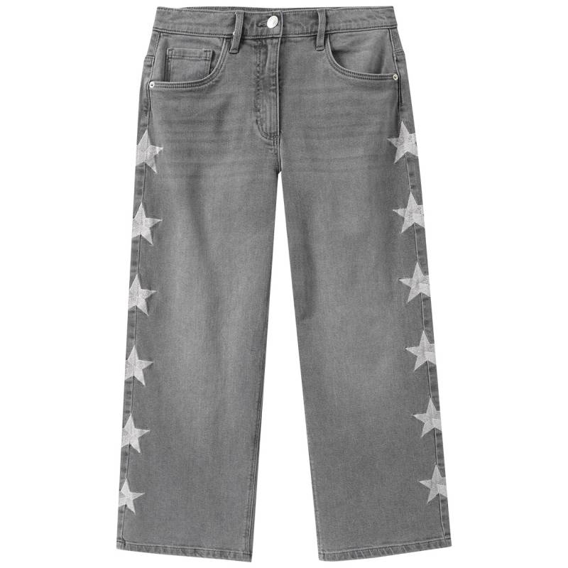 Mädchen Wide-Leg-Jeans mit verstellbarem Bund Mädchen Wide-Leg-Jeans mit verstellbarem Bund von Yigga