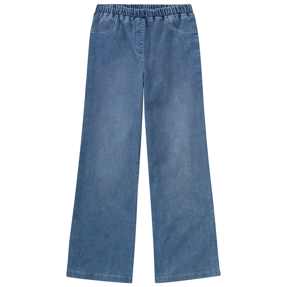 Mädchen Wide-Leg-Jeggings mit Elastikbund von Yigga