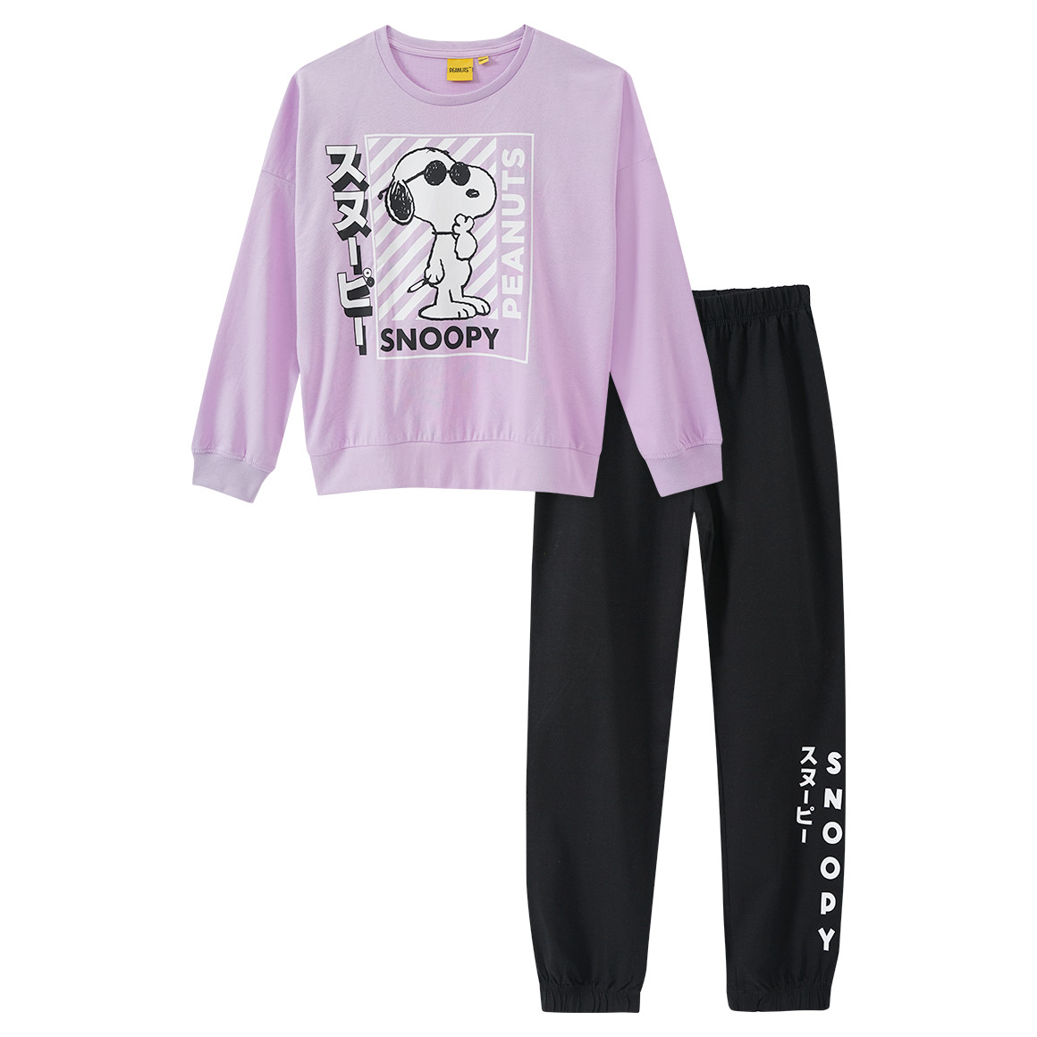 Peanuts Schlafanzug mit Print von Yigga