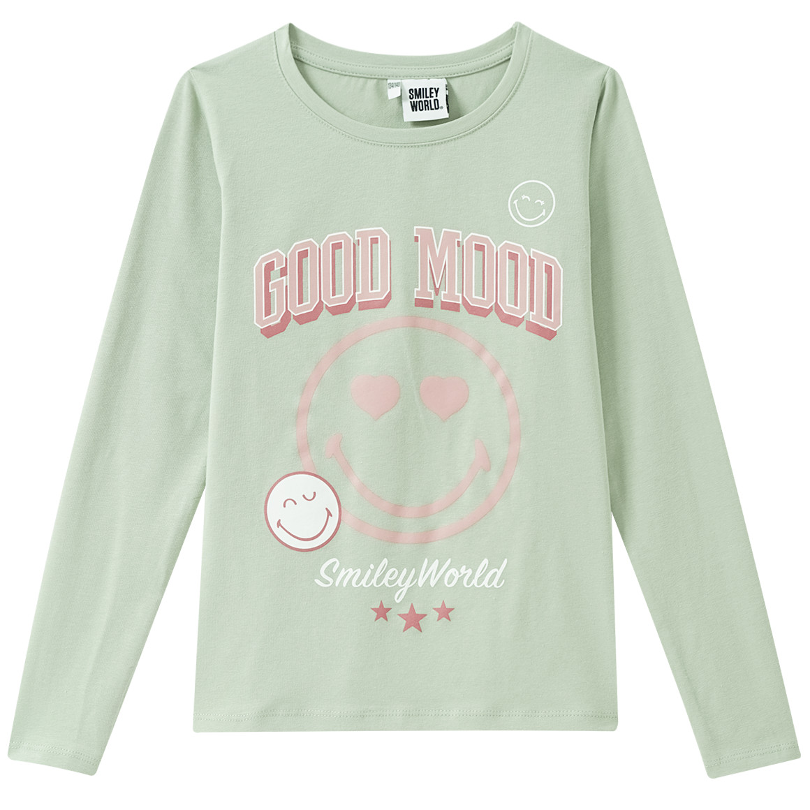 SmileyWorld Langarmshirt mit Front-Print von Yigga