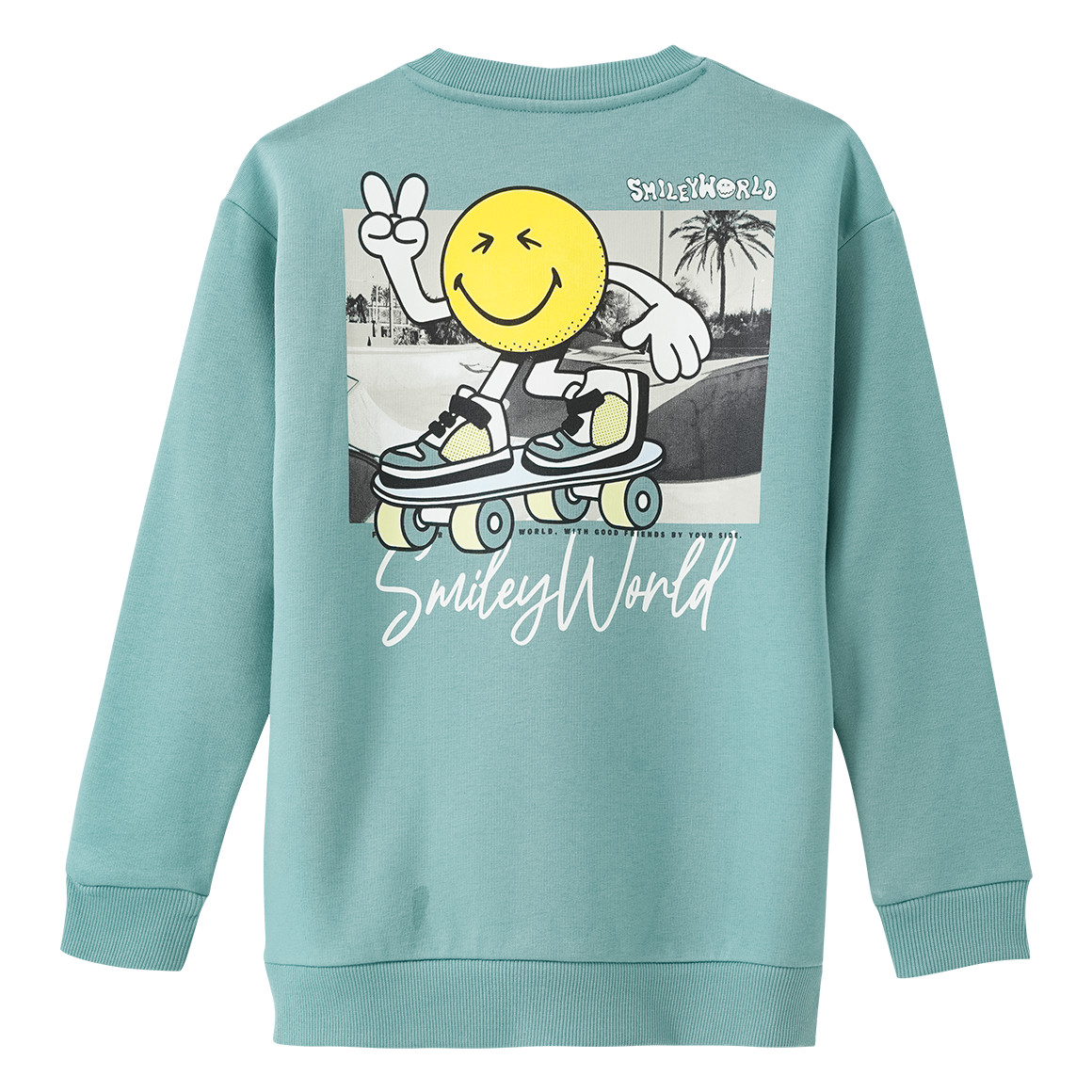 SmileyWorld Sweatshirt mit großem Print SmileyWorld Sweatshirt mit großem Print von Yigga