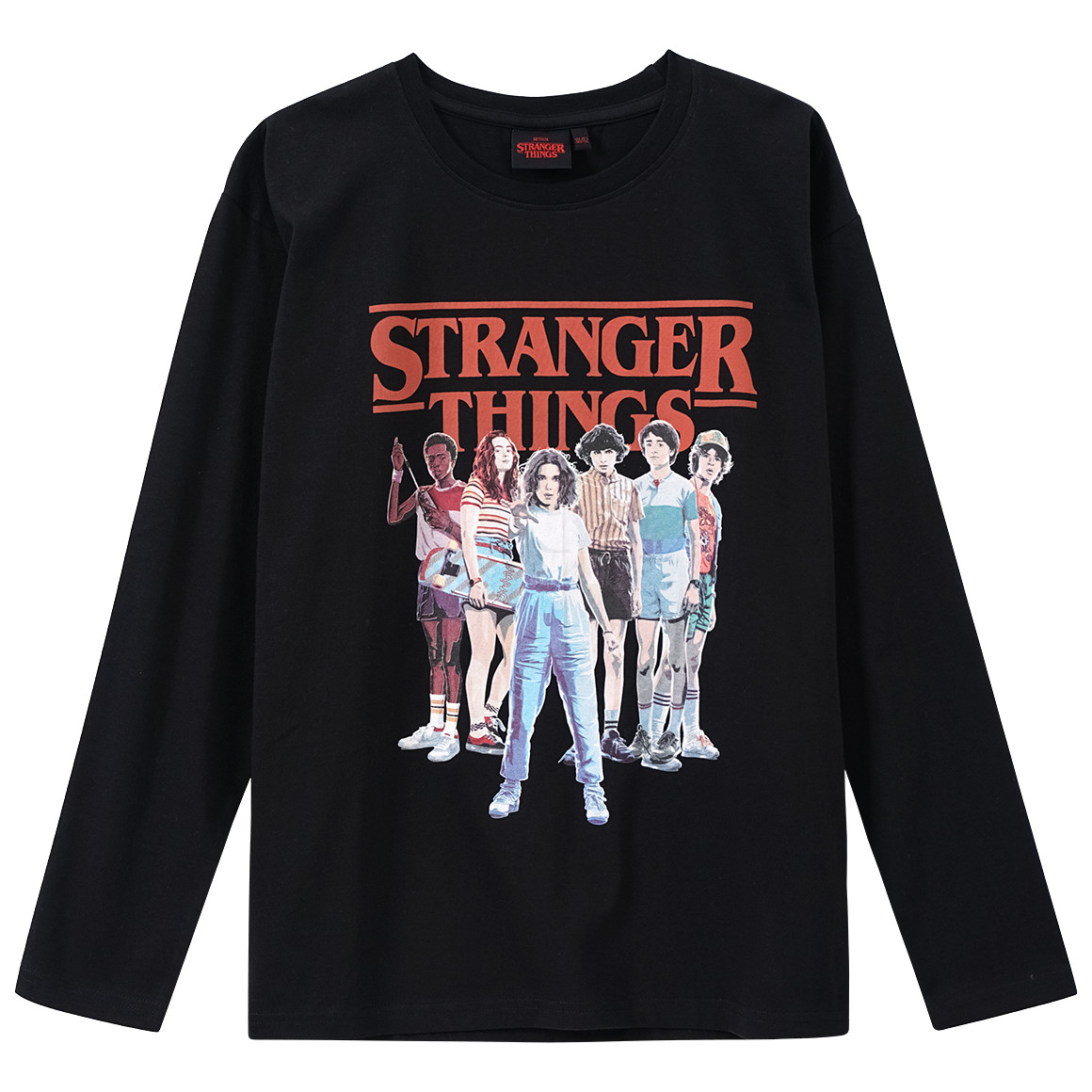 Stranger Things Langarmshirt mit Foto-Print von Yigga