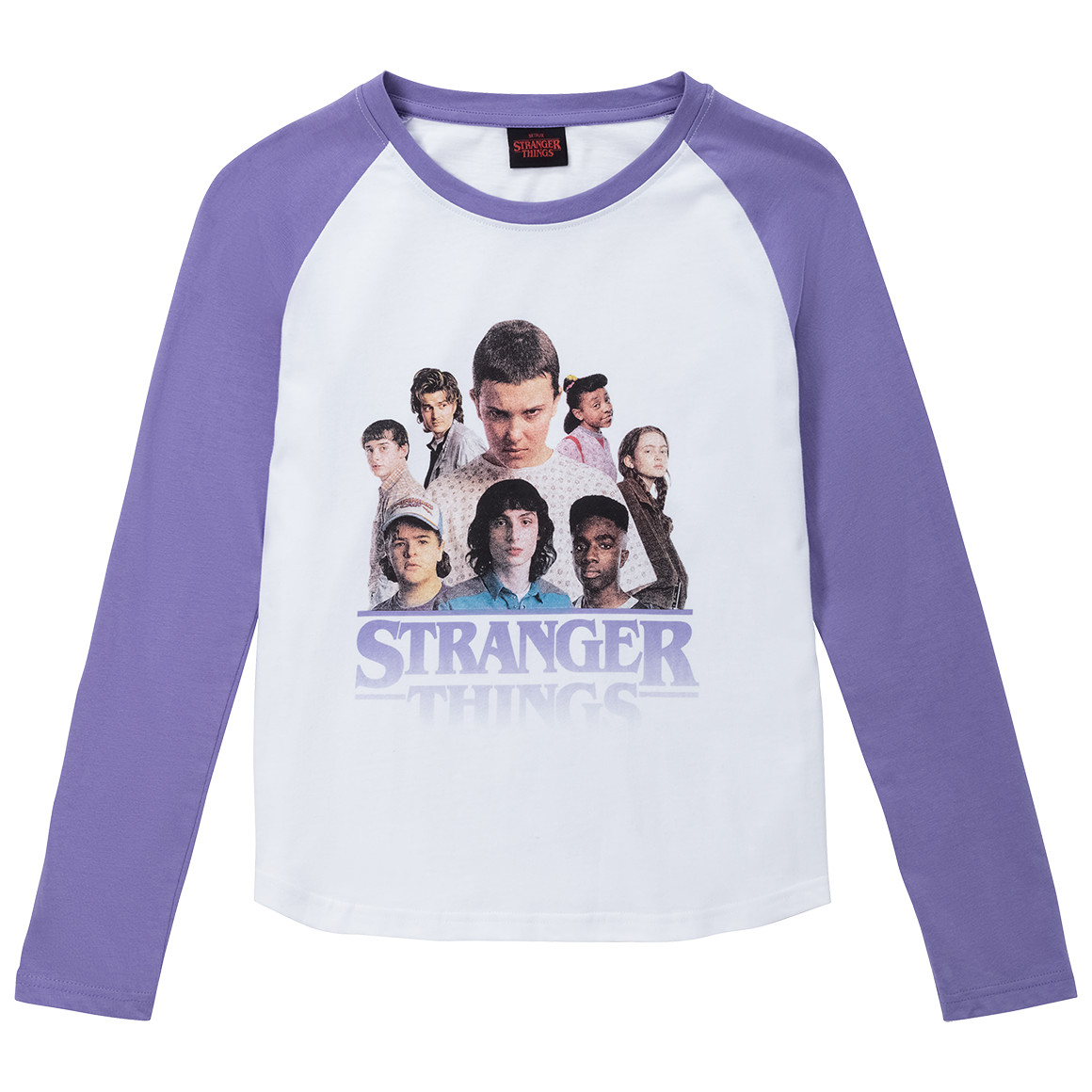 Stranger Things Langarmshirt mit Foto-Print von Yigga