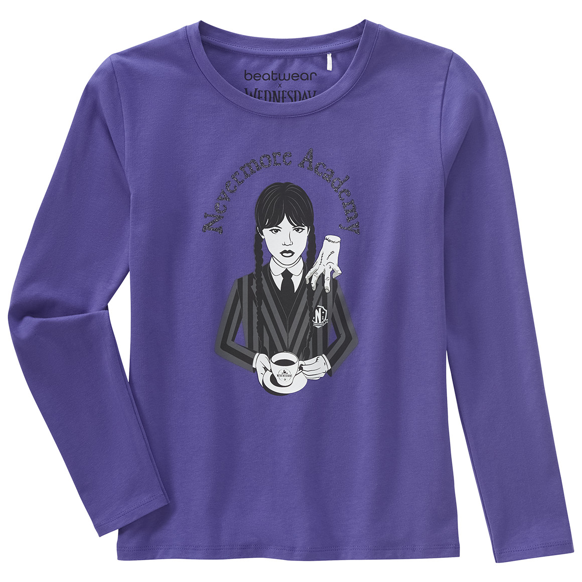 WEDNESDAY Langarmshirt mit großem Print von Yigga