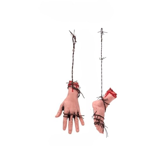 Blutige Halloween Deko Körperteile Set | Realistische Kunstblut Abgetrennte Hände Und Füße | Langlebig Wetterfest Dekoration Für Outdoor Innen Garten Erwachsene & Kinder A2 Blutige Halloween Deko Körperteile Set | Realistische Kunstblut Abgetrennte Hände Und Füße | Langlebig Wetterfest Dekoration Für Outdoor Innen Garten Erwachsene & Kinder A2 von Yigoo