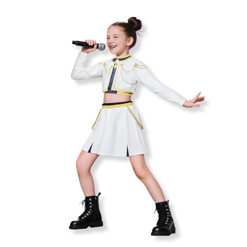 Yigoo Kpop Demon Hunter Kostüm Kinder, Mira Rumi Zoey Cosplay Outfit Mädchen, Huntr/x Anime Jäger Popsänger Idol Bühnenuniform Verkleidung für Karneval Halloween Party 140 Yigoo Kpop Demon Hunter Kostüm Kinder, Mira Rumi Zoey Cosplay Outfit Mädchen, Huntr/x Anime Jäger Popsänger Idol Bühnenuniform Verkleidung für Karneval Halloween Party 140 von Yigoo