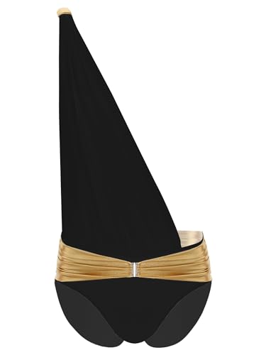 Yihuimin Ägyptische Kostüm Herren Ägypten Rollespiel Ägypten Pharao Gewänder Ärmellose Kleid Mann Halloween Kanrevalskotüm Xa Schwarz XL von Yihuimin