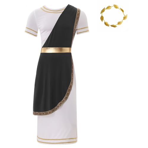 Yihuimin Antikes Römisches Griechisches Kostüm Für Männer Halloween Karneval Cosplay Grössen Sxl Schwarz XXL von Yihuimin