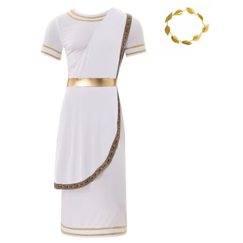 Yihuimin Antikes Römisches Griechisches Kostüm Für Männer Halloween Karneval Cosplay Grössen Sxl Weiß XL von Yihuimin