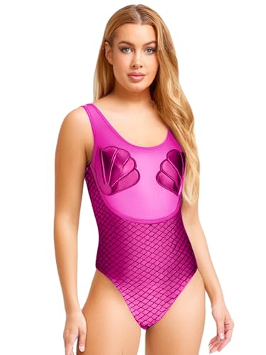 Yihuimin Damen Meerjungfrau Kostüm Halloween Meerjungfrau Body Metallic Bodusuit Ärmellos Poolparty Monokini Cosplay Karneval Kostüm Rave Outfit Pink L Yihuimin Damen Meerjungfrau Kostüm Halloween Meerjungfrau Body Metallic Bodusuit Ärmellos Poolparty Monokini Cosplay Karneval Kostüm Rave Outfit Pink L von Yihuimin