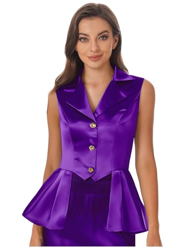 Yihuimin Damen Victorian Steampunk Jacke Halloween Cosplay Retro Mittelalter Mäntel Ärmellos Renaissance Jacket Fasching Kostüm Mottopartys Violett M Yihuimin Damen Victorian Steampunk Jacke Halloween Cosplay Retro Mittelalter Mäntel Ärmellos Renaissance Jacket Fasching Kostüm Mottopartys Violett M von Yihuimin