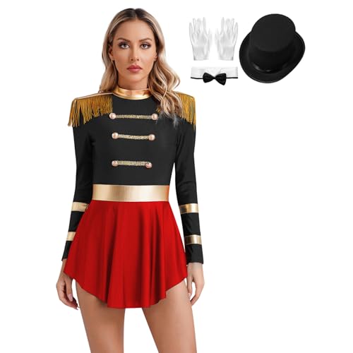 Yihuimin Ensemble Verkleidung Monsieur Loyal Zirkus Frau Kleid Trikot Halloween Karneval Auftritt Sxl C Schwarz M Yihuimin Ensemble Verkleidung Monsieur Loyal Zirkus Frau Kleid Trikot Halloween Karneval Auftritt Sxl C Schwarz M von Yihuimin