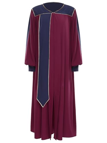 Yihuimin Erwachsenen Universitätsabschluss Kleid Abschlussfeier Robe Diplomübergabe Chorrobe Konfirmation Taufe Burgund S von Yihuimin