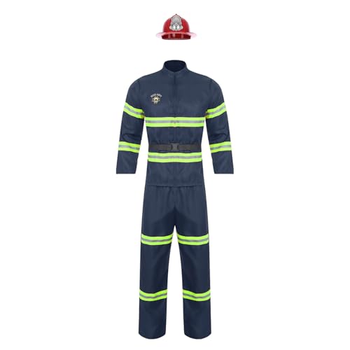 Yihuimin Feuerwehr Verkleidung Mann Uniform Mit Feuerwehrhelm Kostüm Set Halloween Karneval Xsl Marineblau S Yihuimin Feuerwehr Verkleidung Mann Uniform Mit Feuerwehrhelm Kostüm Set Halloween Karneval Xsl Marineblau S von Yihuimin