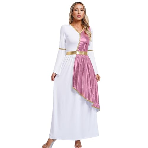 Yihuimin Frauen Kostüm Römische Göttin Langes Kleid Metallisch Griechisches Outfit Halloween Karneval Sxl Rosa L Yihuimin Frauen Kostüm Römische Göttin Langes Kleid Metallisch Griechisches Outfit Halloween Karneval Sxl Rosa L von Yihuimin