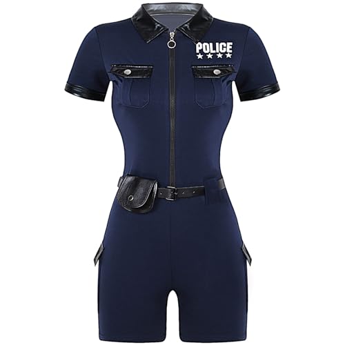 Yihuimin Frauen Polizei Kostüm Overall Uniforme Halloween Karneval Clubwear Sxl Marineblau XXL Yihuimin Frauen Polizei Kostüm Overall Uniforme Halloween Karneval Clubwear Sxl Marineblau XXL von Yihuimin