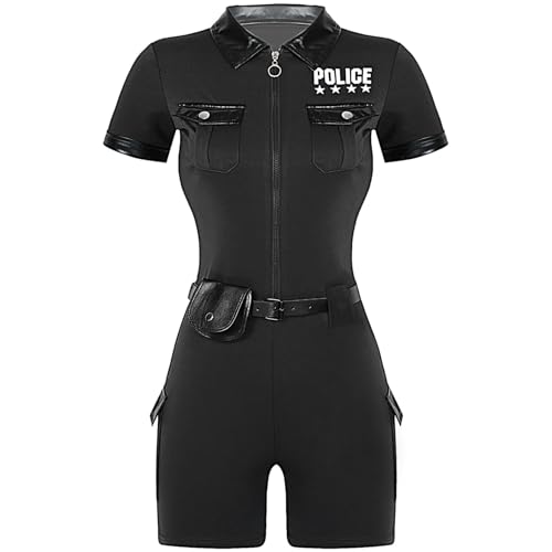Yihuimin Frauen Polizei Kostüm Overall Uniforme Halloween Karneval Clubwear Sxl Schwarz XXL Yihuimin Frauen Polizei Kostüm Overall Uniforme Halloween Karneval Clubwear Sxl Schwarz XXL von Yihuimin