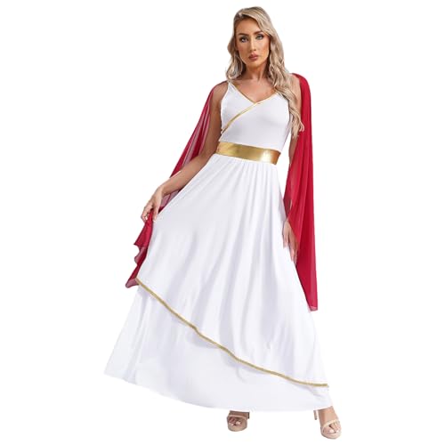 Yihuimin Griechische Göttin Robe Damen Griechisch Römisch Kostüm Cosplay Erwachsene Halloween Karneval Outfit S 4xl Burgund L Yihuimin Griechische Göttin Robe Damen Griechisch Römisch Kostüm Cosplay Erwachsene Halloween Karneval Outfit S 4xl Burgund L von Yihuimin