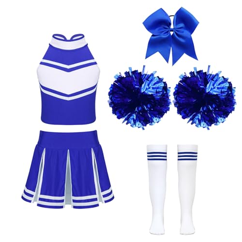 Yihuimin Pompom Girl Kostüm Mädchen Kind Cosplay Halloween Karneval Kostüm Show Auftritt Jahre Ein Blau 170 Yihuimin Pompom Girl Kostüm Mädchen Kind Cosplay Halloween Karneval Kostüm Show Auftritt Jahre Ein Blau 170 von Yihuimin