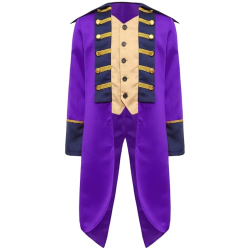 Yihuimin Renaissance Kostüm Für Jungen Mittelalterlicher Prinz Anzug Mit Frack Frackjacke Karneval Halloween Verkleidung Lila 158-164 Yihuimin Renaissance Kostüm Für Jungen Mittelalterlicher Prinz Anzug Mit Frack Frackjacke Karneval Halloween Verkleidung Lila 158-164 von Yihuimin