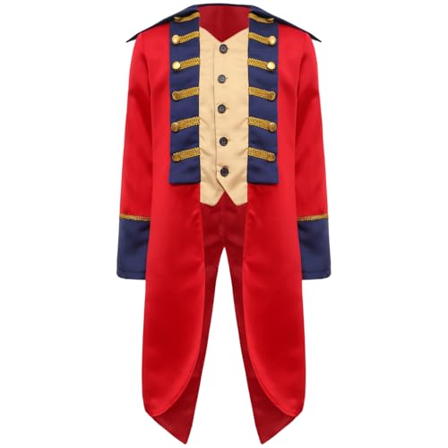 Yihuimin Renaissance Kostüm Für Jungen Mittelalterlicher Prinz Anzug Mit Frack Frackjacke Karneval Halloween Verkleidung Rot 122-128 Yihuimin Renaissance Kostüm Für Jungen Mittelalterlicher Prinz Anzug Mit Frack Frackjacke Karneval Halloween Verkleidung Rot 122-128 von Yihuimin