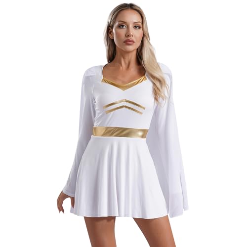 Yihuimin Römische Verkleidung Damen Griechische Göttin Kostüm Karneval Halloween Cosplay S Xl Weiß XXL Yihuimin Römische Verkleidung Damen Griechische Göttin Kostüm Karneval Halloween Cosplay S Xl Weiß XXL von Yihuimin