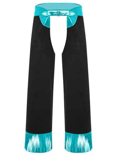 Yihuimin Western Chaps Herren Halloween Western Cowboy Kostüm Metallic Patchwork Hose Hollow Out Hose Cosplay Faschingskostüm Rave Outfit Hellblau XL Yihuimin Western Chaps Herren Halloween Western Cowboy Kostüm Metallic Patchwork Hose Hollow Out Hose Cosplay Faschingskostüm Rave Outfit Hellblau XL von Yihuimin