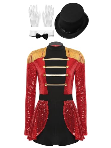 Yihuimin Zirkus Verkleidung Damen Kostüm Zauberer Zirkus Ringmaster Glitzer Karneval Halloween Party Cosplay Sxl Rot M Yihuimin Zirkus Verkleidung Damen Kostüm Zauberer Zirkus Ringmaster Glitzer Karneval Halloween Party Cosplay Sxl Rot M von Yihuimin