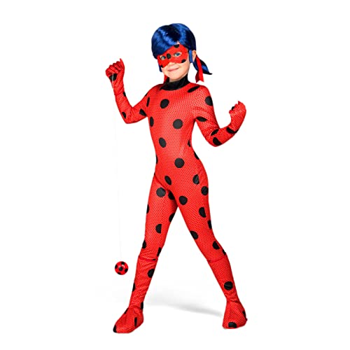 My Other Me 231160 Miraculous: Tales of Ladybug & Cat Noir Marienkäfer-Kostüm, Unisex-Kind, bunt, 12-14 años von My Other Me