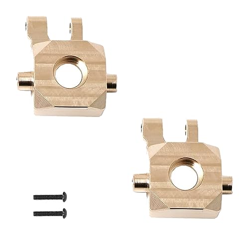 2-Pack Messing Achsschenkel Heavy Front Steering Cup Upgrading Zubehör Kompatibel mit 1/18 TRX4-M RC Crawler von YijiaLink