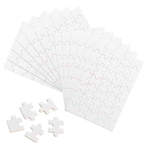 12 Stück Puzzle Selber Gestalten Blanko Puzzle 15 x 20 cm Puzzle Personalisiert Leeres für Kinder Puzzle Weiß für Geburtstag Aktivität Party DIY Bastelarbeiten von YiliYa