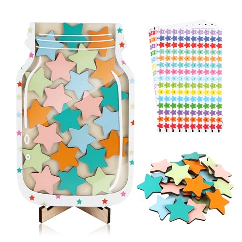 YiliYa Magnetisch Belohnungsglas für Kinder,Star Reward Jars Personalisiertes Belohnungsglas Belohnungsglas für Lehrer mit Sterne-Aufklebern YiliYa Magnetisch Belohnungsglas für Kinder,Star Reward Jars Personalisiertes Belohnungsglas Belohnungsglas für Lehrer mit Sterne-Aufklebern von YiliYa