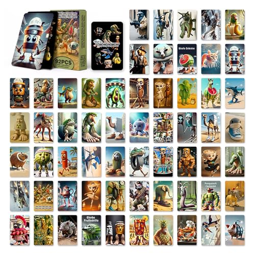Yiliastore Skifidol Italian Brainrot Sammelkartenset – 60 einzigartige Karten & 32 Sticker, psychedelisches Kartenspiel mit besonderen Charakteren, Kinder, Jugendliche, Feste und Partys Yiliastore Skifidol Italian Brainrot Sammelkartenset – 60 einzigartige Karten & 32 Sticker, psychedelisches Kartenspiel mit besonderen Charakteren, Kinder, Jugendliche, Feste und Partys von Yiliastore
