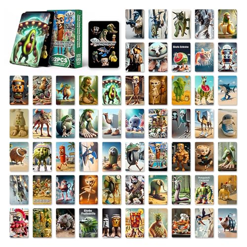 Yiliastore Skifidol Italian Brainrot Sammelkartenset – 60 einzigartige Karten & 32 Sticker, psychedelisches Kartenspiel mit besonderen Charakteren, Kinder, Jugendliche, Feste und Partys Yiliastore Skifidol Italian Brainrot Sammelkartenset – 60 einzigartige Karten & 32 Sticker, psychedelisches Kartenspiel mit besonderen Charakteren, Kinder, Jugendliche, Feste und Partys von Yiliastore