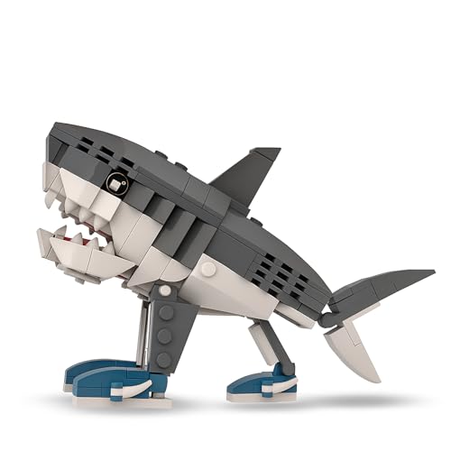 Yiliastore Italian Brainrot Bausteinfigur Tralalero Tralala – lustiges 3D-Tier zum Sammeln & Bauen – Deko-Highlight & kreative Geschenkidee für Kinder, Sammler & Fans von Yiliastore
