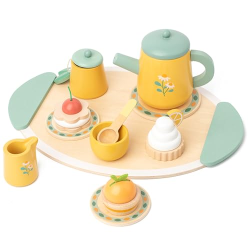 1 Set Tee-Sets für Kleinkinder 3-5 Holztee-Set mit Teekanne Tee Tasse Dessertspielzeug und mehr Spielen Food Toys Rollenspiel Spielzeug Geschenk für Mädchen Jungen tun, um spielen zu spielen. 3+ 1 Set Tee-Sets für Kleinkinder 3-5 Holztee-Set mit Teekanne Tee Tasse Dessertspielzeug und mehr Spielen Food Toys Rollenspiel Spielzeug Geschenk für Mädchen Jungen tun, um spielen zu spielen. 3+ von Yililay