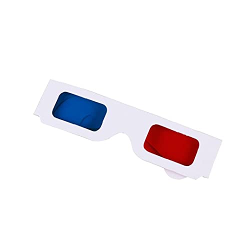 Yililay Haushaltswaren und Papierbeugung 3D-Brille Vreativew Film 3D-Gläser für Zuhause, Feste, Clubs, einzigartige Party-Gefälligkeiten des Kindes (rot, blau) von Yililay