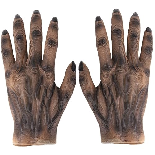 Yililay Wolfsklauenhandschuhe Unisex Wolf Kostümhandschuhe Halloween Werwolf Cosplay Pfoten Handschuhe für Halloween, Cosplay -Kostümparty 1 Paare Yililay Wolfsklauenhandschuhe Unisex Wolf Kostümhandschuhe Halloween Werwolf Cosplay Pfoten Handschuhe für Halloween, Cosplay -Kostümparty 1 Paare von Yililay