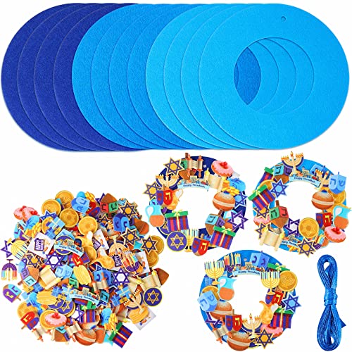 12 Kits Hanukkah Kranz Bastelset DIY Filz Menora Goldmünze Happy Chanukka Kranz Chanukah Kunstprojekte für Chanukka Party Zuhause Wohnzimmer Klassenzimmer Dekorationen Aktivitäten 12 Kits Hanukkah Kranz Bastelset DIY Filz Menora Goldmünze Happy Chanukka Kranz Chanukah Kunstprojekte für Chanukka Party Zuhause Wohnzimmer Klassenzimmer Dekorationen Aktivitäten von Yilloog