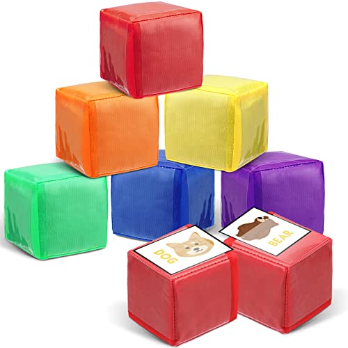 Yilloog Foto-Taschenwürfel für Klassenzimmer, 8,9 cm, groß, transparent, Schaumstoffwürfel, Bildung, Spiel, Würfel-Set, 6-seitige Stapelblöcke, Lehrer, Lehrwürfel, Spielzeug für die Schule, einfarbig Yilloog Foto-Taschenwürfel für Klassenzimmer, 8,9 cm, groß, transparent, Schaumstoffwürfel, Bildung, Spiel, Würfel-Set, 6-seitige Stapelblöcke, Lehrer, Lehrwürfel, Spielzeug für die Schule, einfarbig von Yilloog