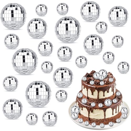 Disco Ball Cake Toppers, Mini Discokugel, Kleine Discokugel, Discokugel Klein Kuchenaufsätze Disco-Themen-Zubehör für Geburtstagsparty-Dekorationen 70er-Jahre-Disco-Motto-Tanzparty-Zubehör Disco Ball Cake Toppers, Mini Discokugel, Kleine Discokugel, Discokugel Klein Kuchenaufsätze Disco-Themen-Zubehör für Geburtstagsparty-Dekorationen 70er-Jahre-Disco-Motto-Tanzparty-Zubehör von Yimomoyi
