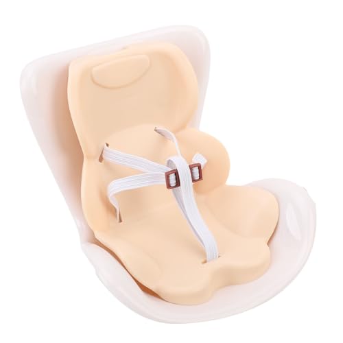 Yinhing 17 cm Doll Autositzschutz, Gefüllte Spielzeugautoat für Anzeigen, Desktop -Ornamentset mit Zubehör für Auto, ABS -Material (Beige) von Yinhing