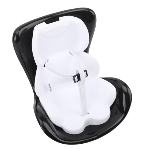 Yinhing 17 cm Doll Autositzschutz, Gefüllte Spielzeugautoat für Anzeigen, Desktop -Ornamentset mit Zubehör für Auto, ABS -Material (Black) von Yinhing