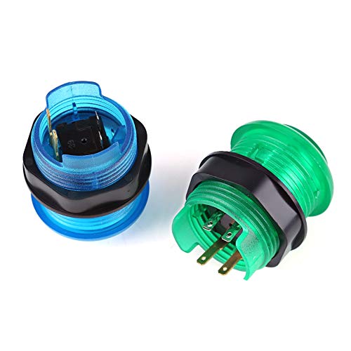 Yinhing Arcade Game Button, 20 LED beleuchtete Arcade Zubehör Set 2 Joysticks + 2 USB Encoder Kit Game Parts Set von Yinhing