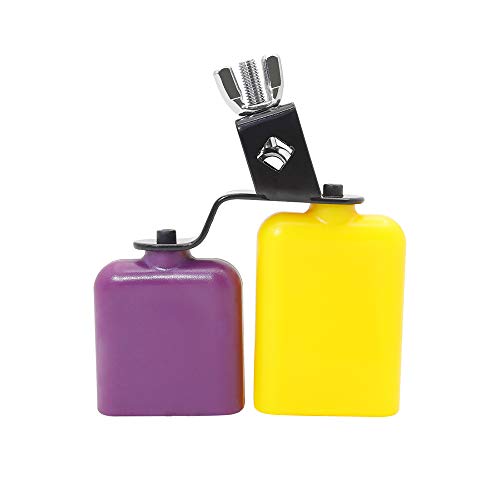 Yinhing Cowbell für Drum Set, Cowbell Double Drum Bicolor Cow Bell von Yinhing