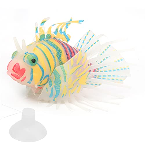 Yinhing Falsche Fische, Schwimmender Fisch Leuchtend Silikonfisch mit Saugnapfbecher Künstlicher Fisch Falsche Fische Leuchtet Effekt Aquarium Dekor Schwimmfische für Aquariumbox -Dekoration (Rosa Yinhing Falsche Fische, Schwimmender Fisch Leuchtend Silikonfisch mit Saugnapfbecher Künstlicher Fisch Falsche Fische Leuchtet Effekt Aquarium Dekor Schwimmfische für Aquariumbox -Dekoration (Rosa von Yinhing