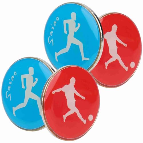 Yinhing Schiedsrichter Football -Fußball -Volleyball -Tischtennis Wurf für Sportfans und Spieler Blue und Red Metal 4PCS Yinhing Schiedsrichter Football -Fußball -Volleyball -Tischtennis Wurf für Sportfans und Spieler Blue und Red Metal 4PCS von Yinhing