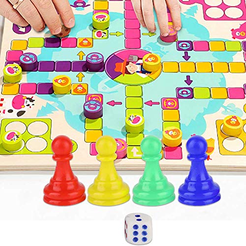 Yinhing Spielstücke, Brettspielstücke Pawn Schachstücke Würfel Setzen Plastik Bunte Spielstücke für Brettspiele für Brettkartenspiele Accessoires von Yinhing