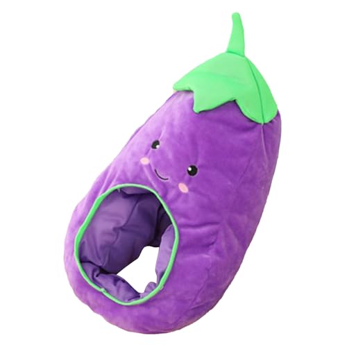Yiohejy Auberginen Kostüm | Auberginen Kostüm | Plüsch Cartoon Kopfschmuck Party Weihnachten Cosplay Fotoprops von Yiohejy