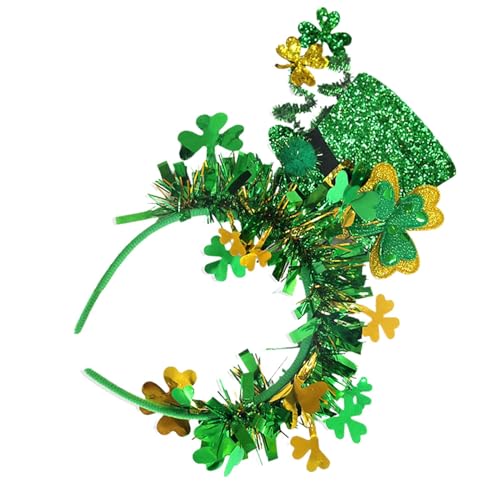 Yiohejy Irisches Stirnband, Kleeblatt-Haarband,Grüne irische Kopfbedeckung zum St. Patrick's Day, Kostümzubehör - Irish Day Karnevals-Haarbänder mit Melone für dickes langes oder kurzes Haar Yiohejy Irisches Stirnband, Kleeblatt-Haarband,Grüne irische Kopfbedeckung zum St. Patrick's Day, Kostümzubehör - Irish Day Karnevals-Haarbänder mit Melone für dickes langes oder kurzes Haar von Yiohejy